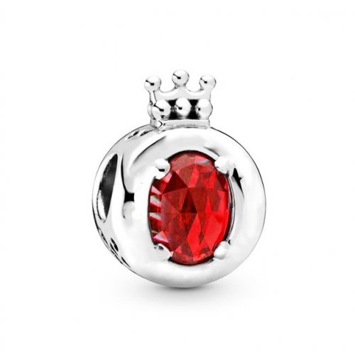 Talisman tip Pandora argint Rosu Regal