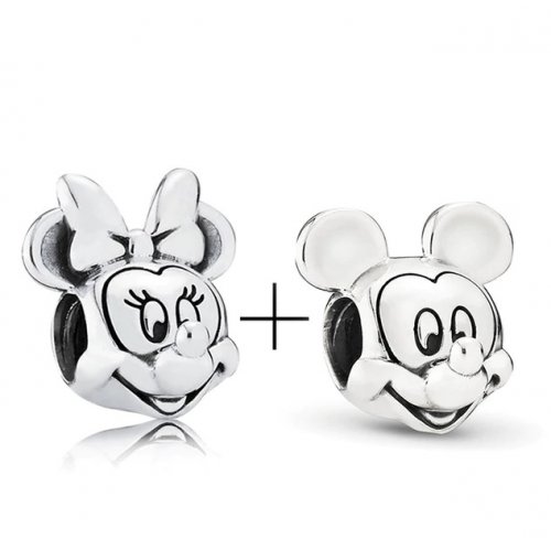 Talisman Charm Pandora argint Mickey & Minnie Talisman Charm Pandora argint Mickey & Minnie