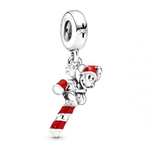 Talisman charm din argint tip Pandora Acadea cu Mickey Mouse  