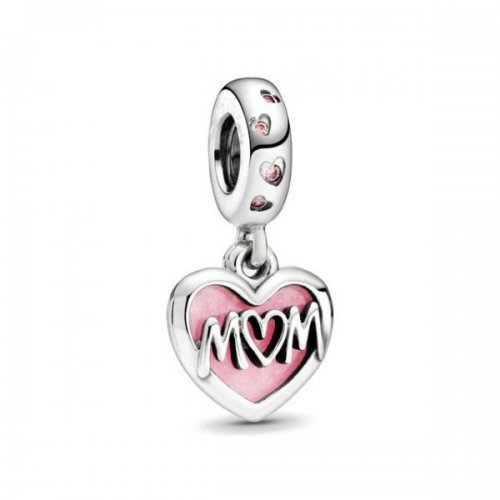 Charm pentru Pandora talisman argint model mama inima Love Mom Charm pentru Pandora talisman argint model mama inima Love Mom