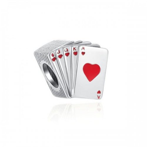 Charm pentru Pandora talisman argint I Love Poker