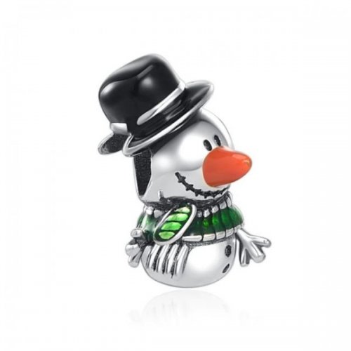 Charm pentru Pandora talisman argint I love Snowmen Om de zapada