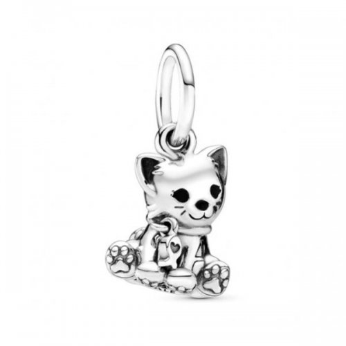 Charm pentru Pandora talisman argint I love my Cat
